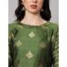 Picture of Cotton & Silk Dark Olive Green Readymade Salwar Kameez