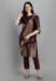 Picture of Cotton & Silk Dark Olive Green Readymade Salwar Kameez