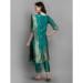 Picture of Beautiful Cotton & Silk Teal Readymade Salwar Kameez
