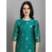 Picture of Beautiful Cotton & Silk Teal Readymade Salwar Kameez