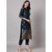 Picture of Cotton & Silk Dark Slate Grey Readymade Salwar Kameez