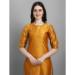 Picture of Cotton & Silk Dark Golden Rod Readymade Salwar Kameez
