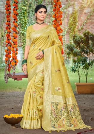 Picture of Enticing Silk Burly Wood Saree