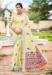 Picture of Alluring Linen & Silk Pale Golden Rod Saree