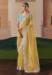 Picture of Sublime Organza Light Yellow Saree