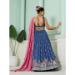 Picture of Exquisite Silk Dark Slate Blue Lehenga Choli