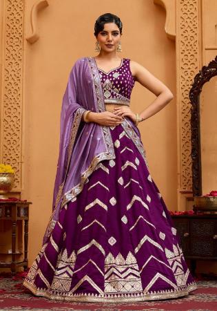 Picture of Amazing Silk Brown Lehenga Choli