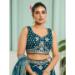 Picture of Gorgeous Silk Teal Lehenga Choli