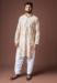 Picture of Well Formed Linen Off White Kurtas