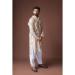 Picture of Well Formed Linen Off White Kurtas