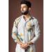 Picture of Beautiful Linen Light Steel Blue Kurtas
