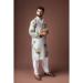 Picture of Beautiful Linen Light Steel Blue Kurtas