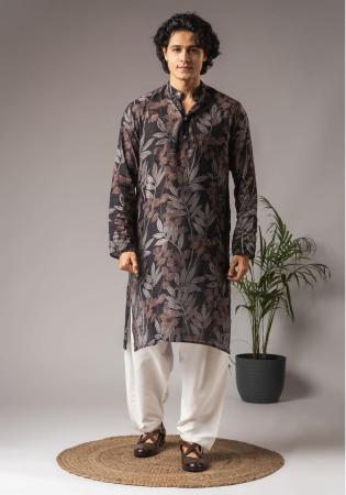 Picture of Ravishing Silk Black Kurtas