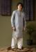Picture of Superb Silk Light Steel Blue Kurtas
