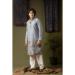 Picture of Superb Silk Light Steel Blue Kurtas