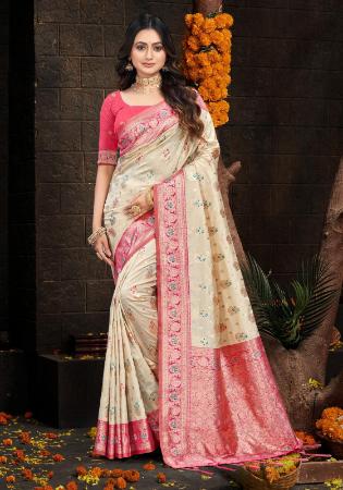 Picture of Well Formed Silk Tan Saree
