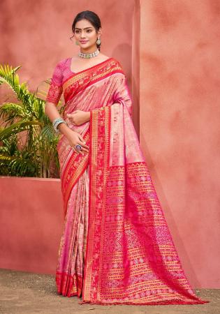 Picture of Ravishing Silk Light Pink Saree