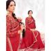 Picture of Crepe & Georgette & Satin,Silk Fire Brick Saree