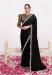 Picture of Appealing Crepe & Georgette & Satin,Silk Black Saree
