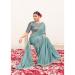 Picture of Crepe & Georgette & Satin,Silk Cadet Blue Saree
