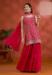 Picture of Georgette Dark Red Straight Cut Salwar Kameez