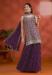 Picture of Sightly Georgette Purple Straight Cut Salwar Kameez