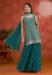 Picture of Georgette Midnight Blue Straight Cut Salwar Kameez