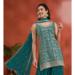Picture of Georgette Midnight Blue Straight Cut Salwar Kameez