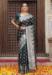 Picture of Excellent Silk Dark Slate Grey Saree