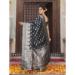 Picture of Excellent Silk Dark Slate Grey Saree