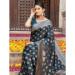 Picture of Ravishing Silk Dark Slate Grey Saree