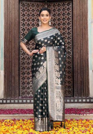 Picture of Radiant Silk Dark Slate Grey Saree