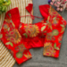 Picture of Exquisite Silk Dark Red Designer Blouse