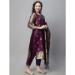 Picture of Cotton & Silk Purple Readymade Salwar Kameez