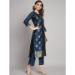Picture of Cotton & Silk Navy Blue Readymade Salwar Kameez
