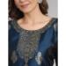 Picture of Cotton & Silk Navy Blue Readymade Salwar Kameez