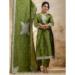 Picture of Pretty Silk Olive Drab Readymade Salwar Kameez