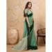 Picture of Pretty Linen Dark Sea Green Saree