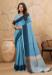 Picture of Good Looking Linen Light Steel Blue Saree