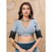 Picture of Good Looking Linen Light Steel Blue Saree