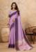 Picture of Pretty Linen Plum Saree