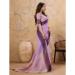 Picture of Pretty Linen Plum Saree