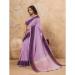 Picture of Pretty Linen Plum Saree