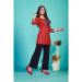 Picture of Nice Cotton Indian Red Kurtis & Tunic