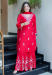 Picture of Georgette & Silk Crimson Readymade Salwar Kameez