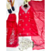 Picture of Georgette & Silk Crimson Readymade Salwar Kameez