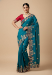 Picture of Elegant Chiffon Teal Saree