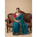 Picture of Elegant Chiffon Teal Saree