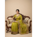Picture of Admirable Chiffon Dark Green Saree