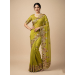 Picture of Admirable Chiffon Dark Green Saree